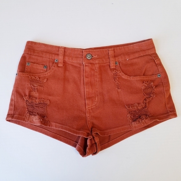 🌸‎ NEW Carmar | Distressed Denim Shorts, Nutmeg 27 - Picture 2 of 12